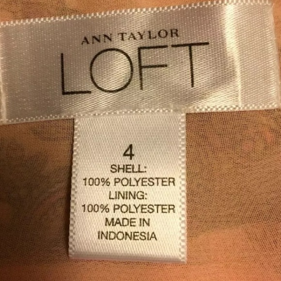 NWOT Small Ann Taylor Loft peach halter blouse - Picture 5 of 8